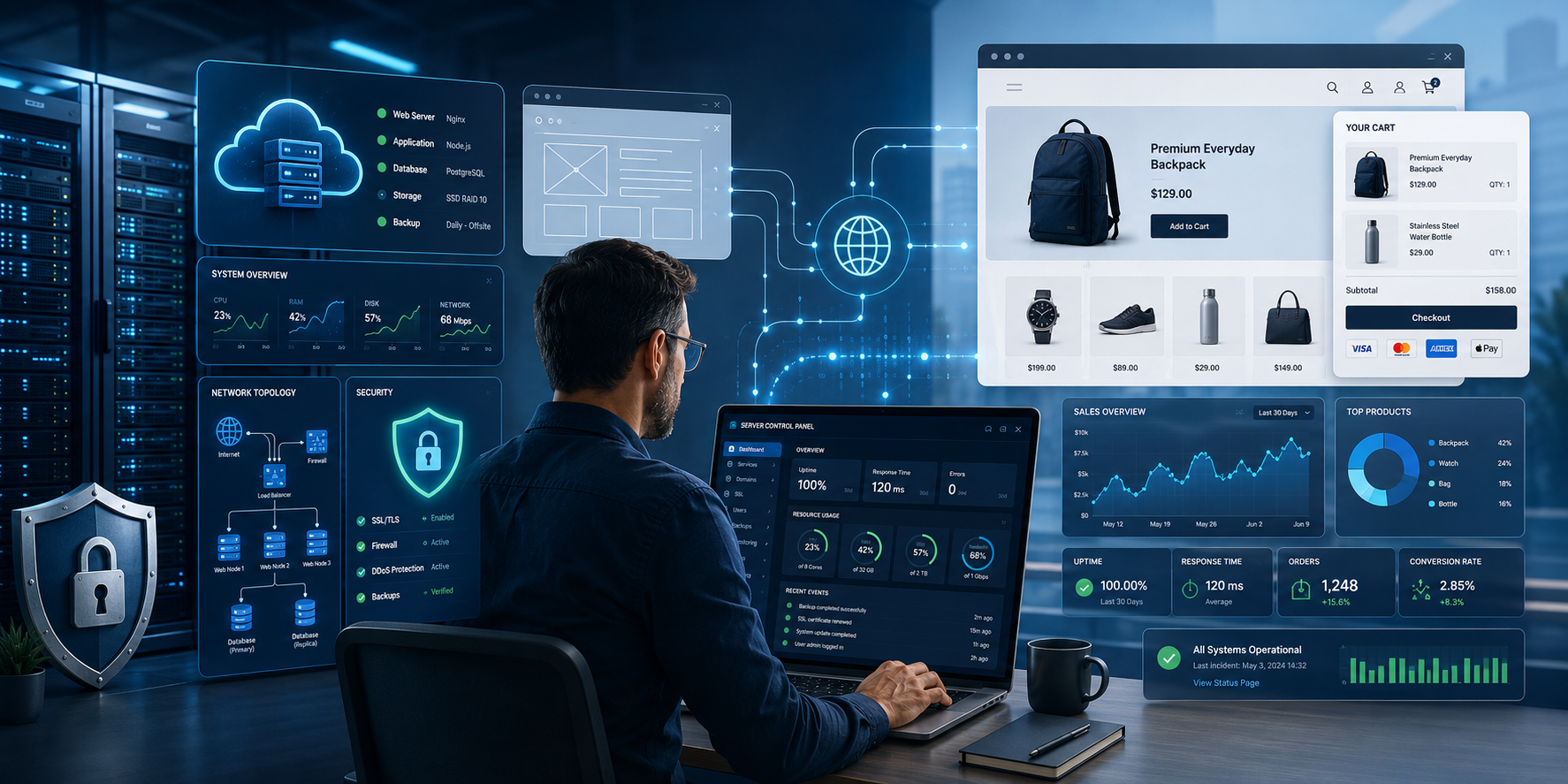 Self-Hosting a Production Website or Ecommerce Store: Control, Responsibility, and Risk